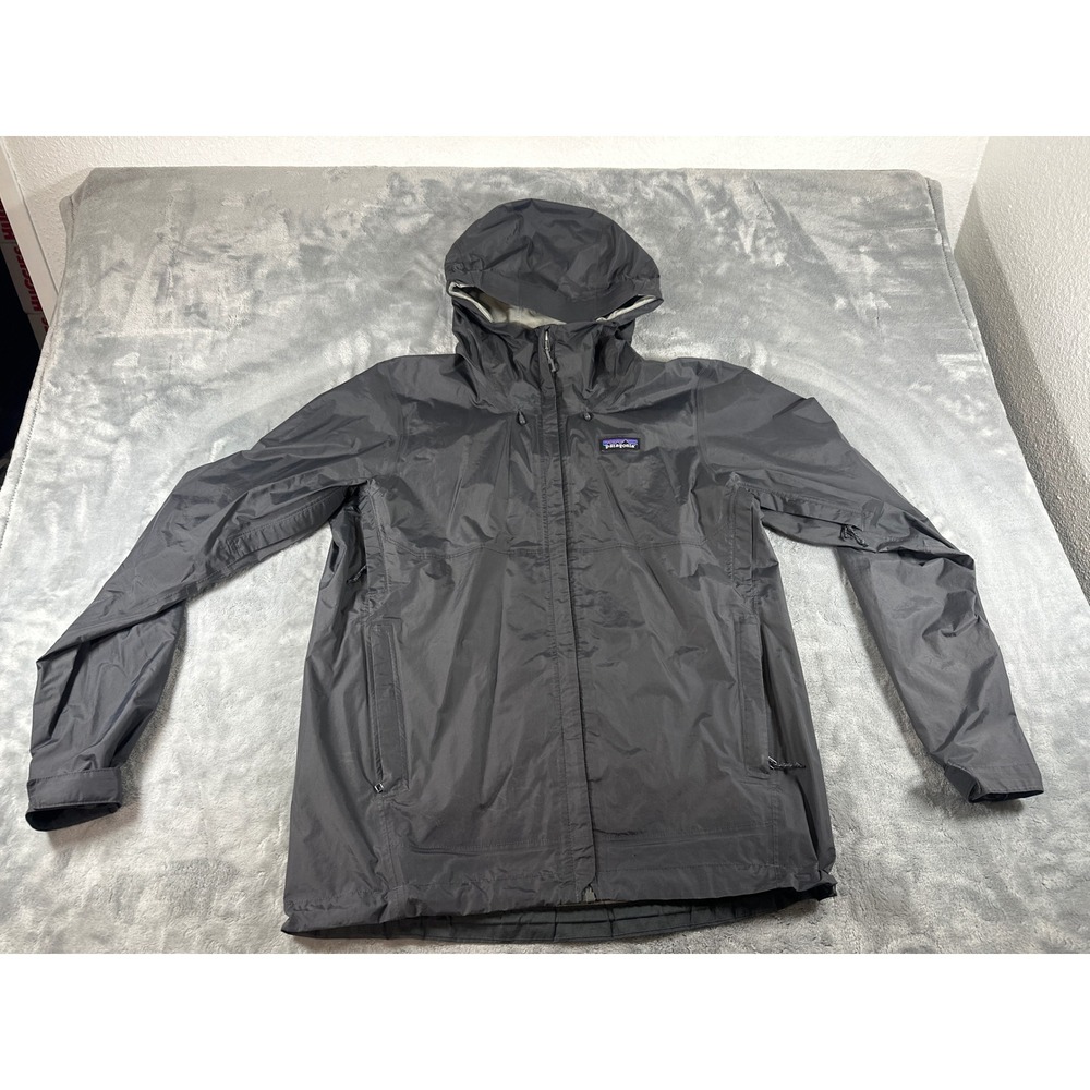 Patagonia Torrentshell 3L Rain Jacket Mens Small Black Waterproof Hooded Shell